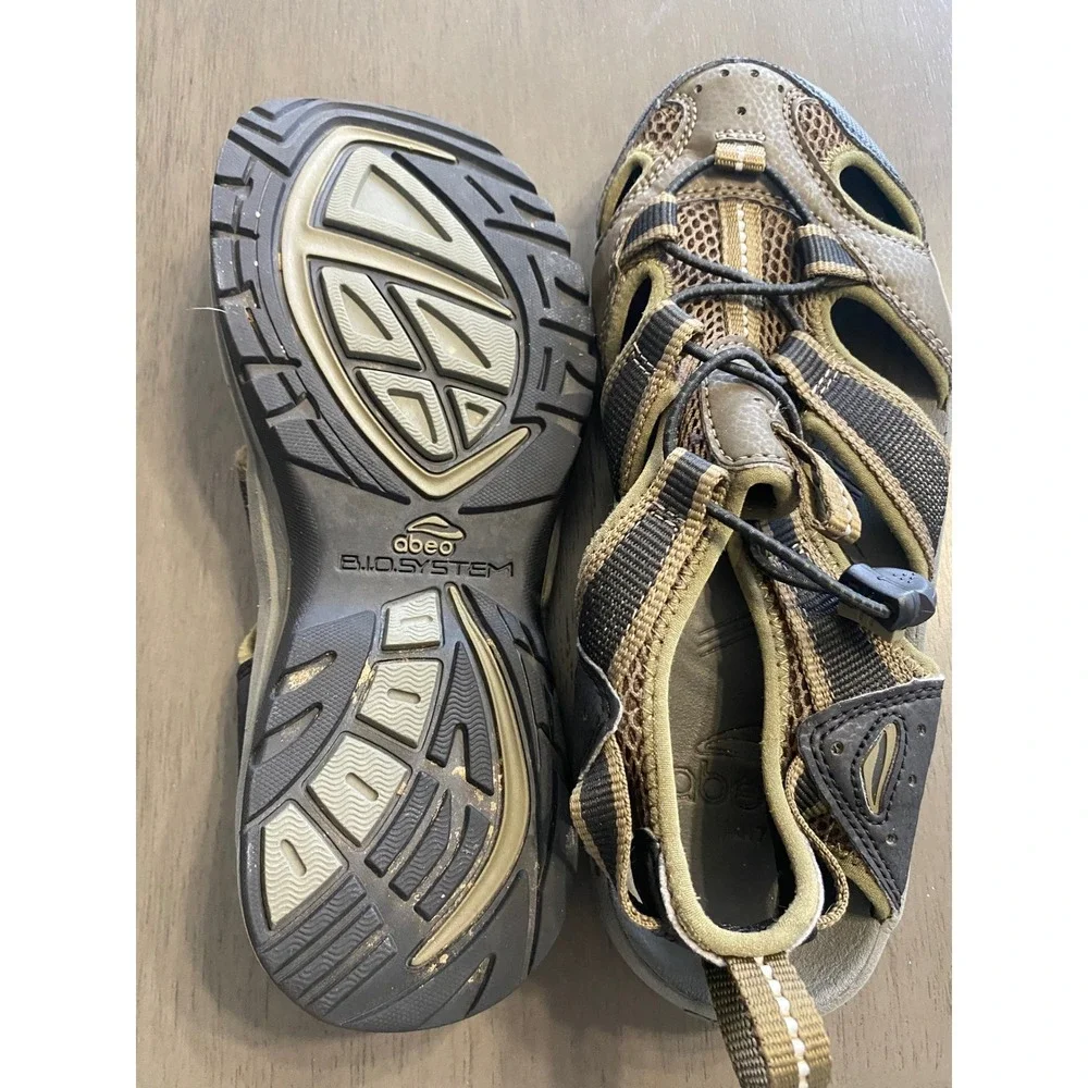 Abeo Danville Water Olive Mens Size‎ 7 Hiking Sandals Closed Toe Fisherman